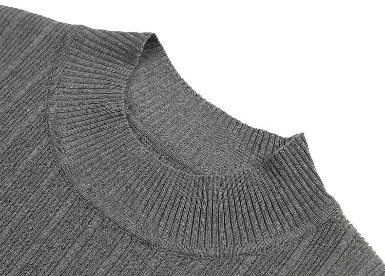 Baldwin Ribbed Mock Neck Tee