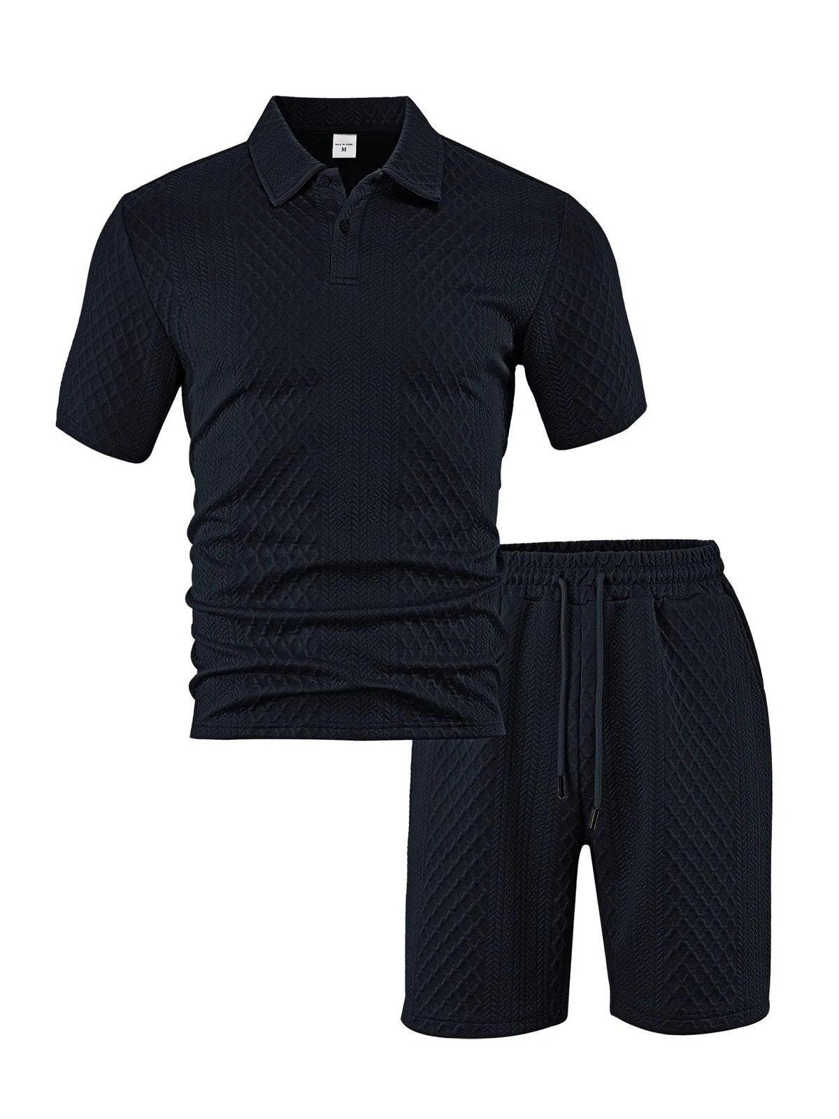 CAPRI Knit Polo & Drawstring Shorts Set