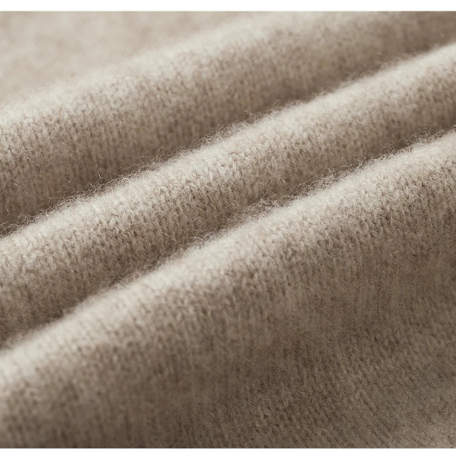 BORIO Cashmere Buckle-Up Sweater