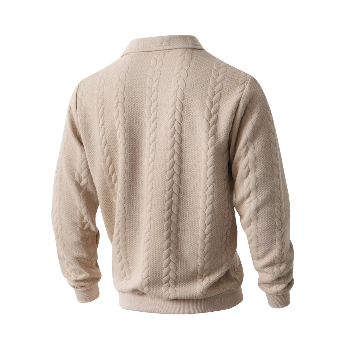 OLAV Premium Cable-Knit Quarter-Zip