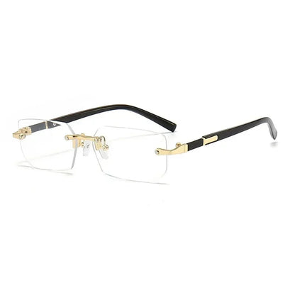 AURA Rimless Rectangle Tinted Shades