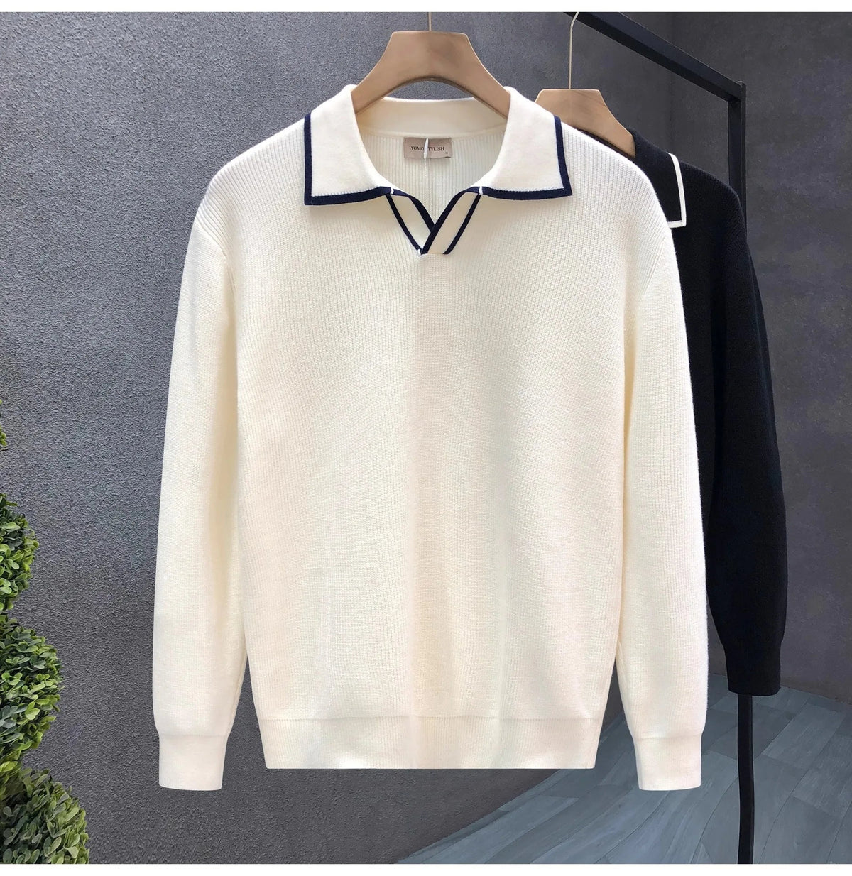 DERRIK Vertical Rib Knit Shirt