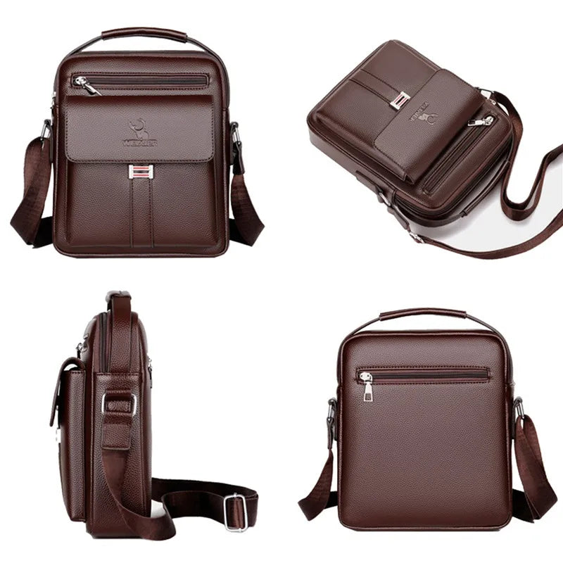 NORDVIK Waterproof PU Leather Crossbody Bag