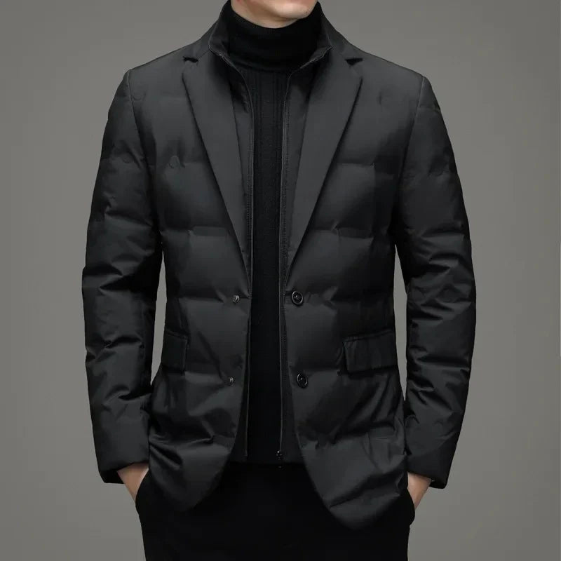 RUTH Padded Blazer with Zipper Layer