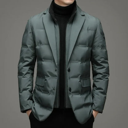 RUTH Padded Blazer with Zipper Layer