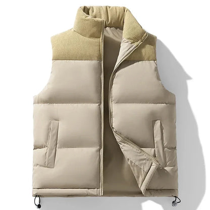 DREW Cotton-Padded Zipper Vest