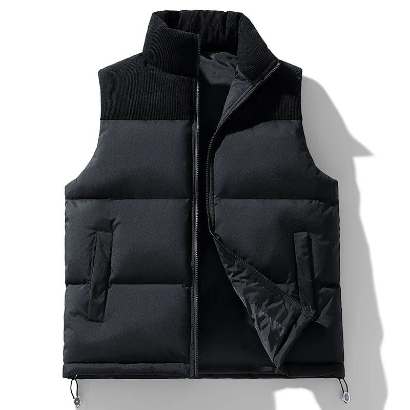 DREW Cotton-Padded Zipper Vest