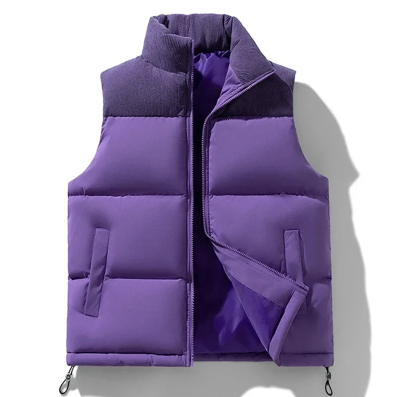 DREW Cotton-Padded Zipper Vest
