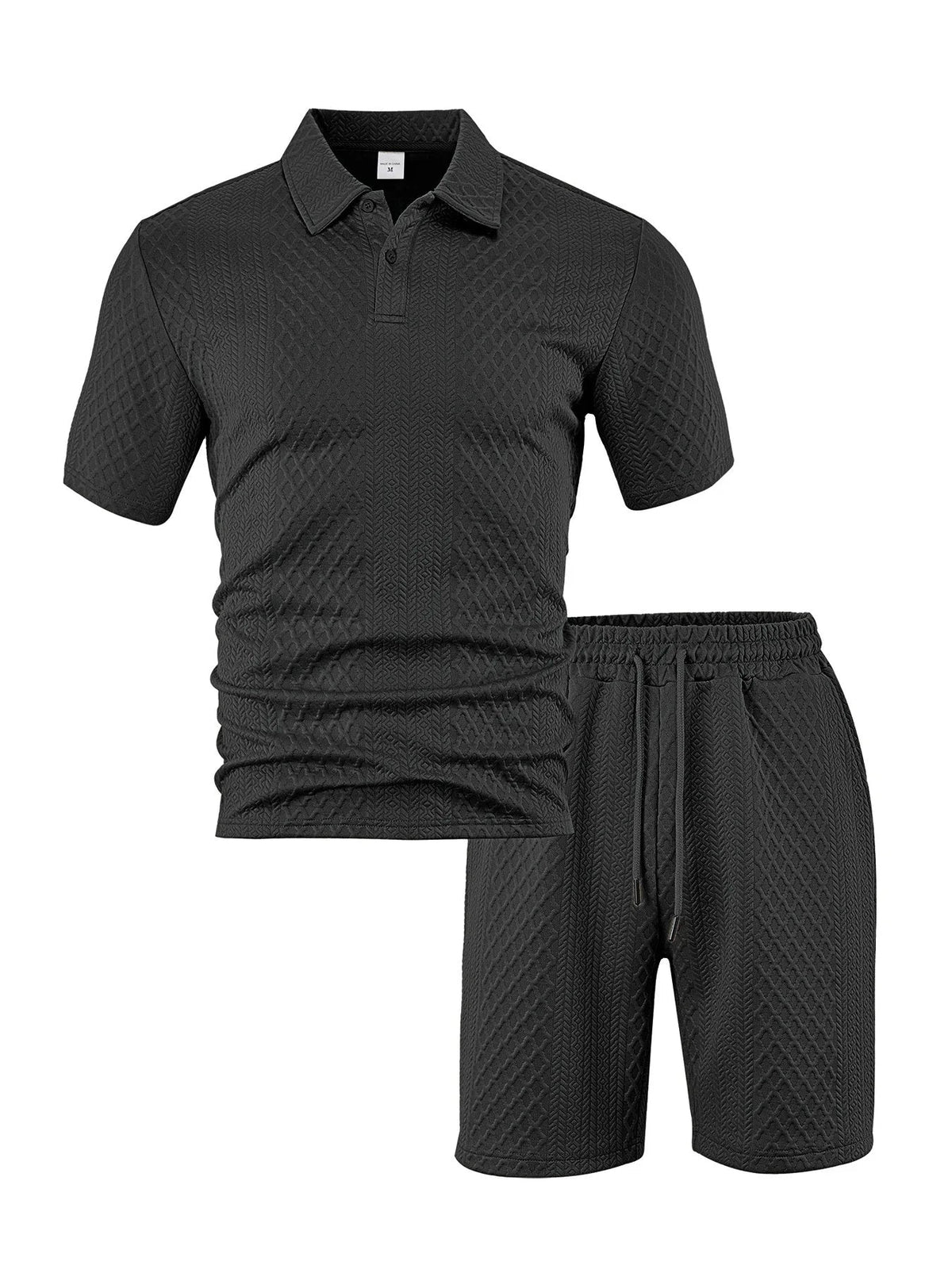 CAPRI Knit Polo & Drawstring Shorts Set