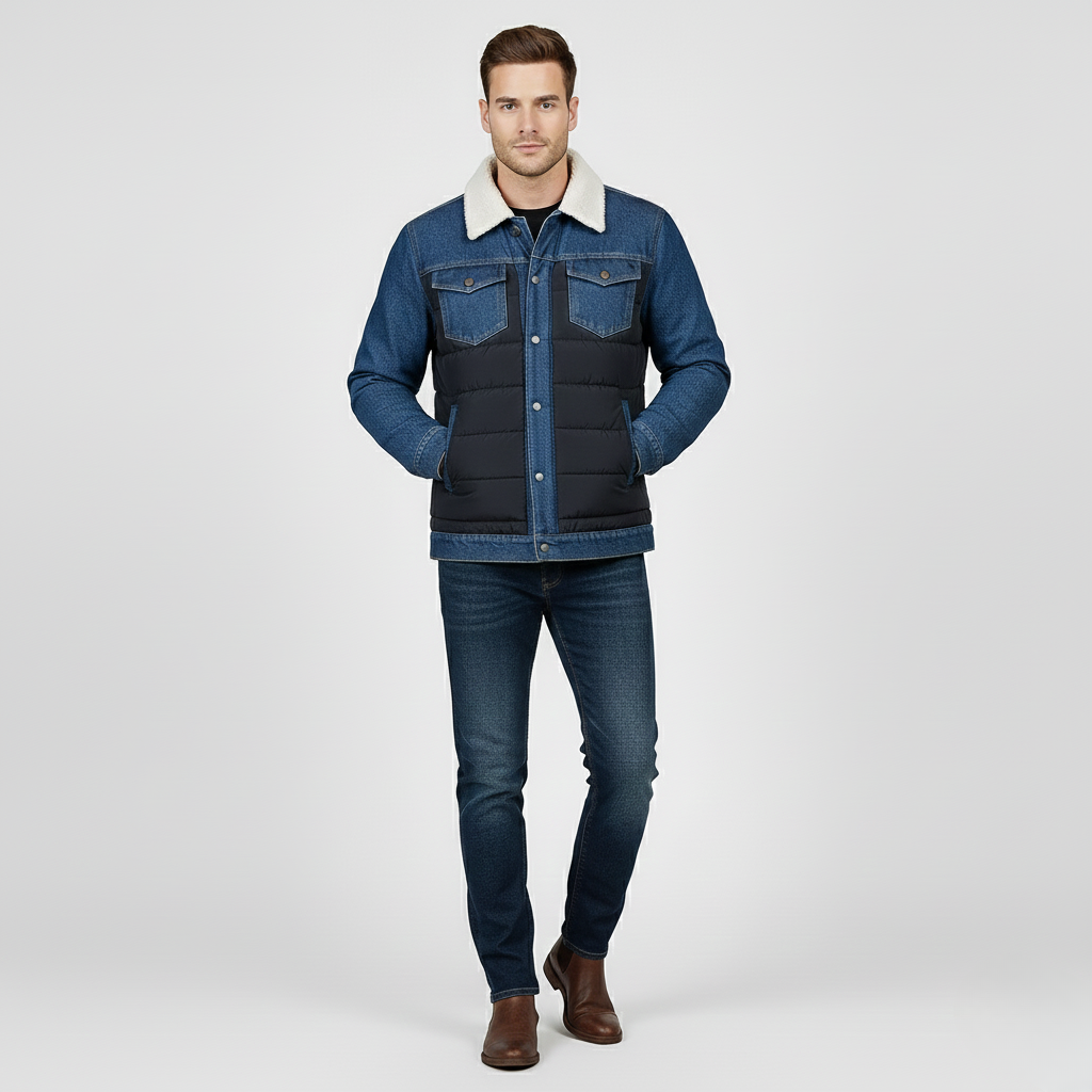 Damien Patchwork Denim Jacket
