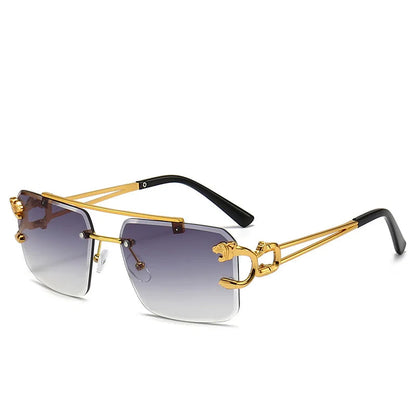 PANTHERA Rimless Retro Sunglasses