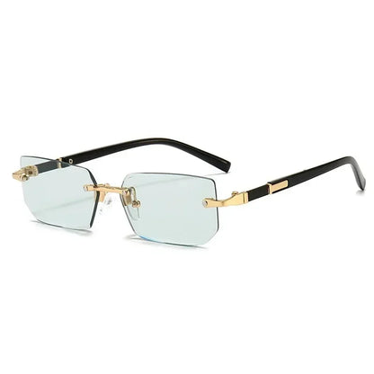 AURA Rimless Rectangle Tinted Shades