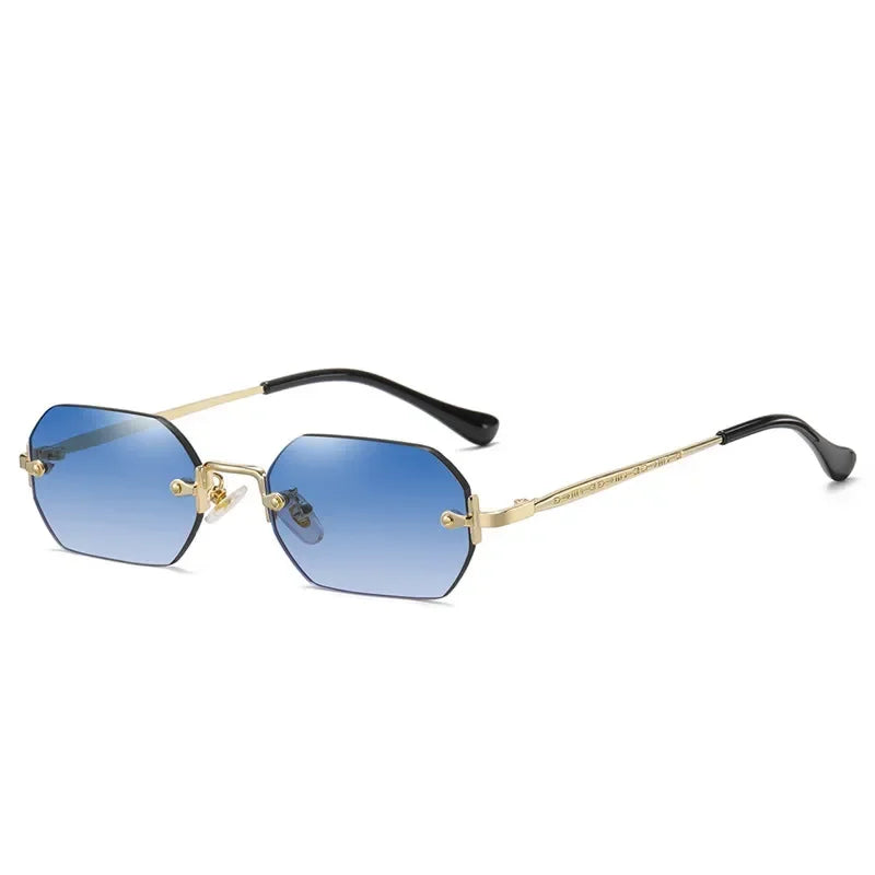TESORO Polygon Rimless Sunglasses