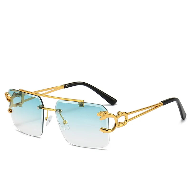 PANTHERA Rimless Retro Sunglasses