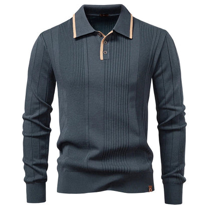 ARON Striped Knit Sweatshirt