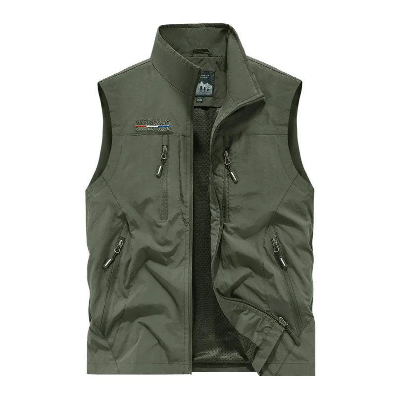 SANDO Multi-pockets Fleece Vest
