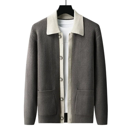 APOLLO Two-Tone Knitted Cardigan