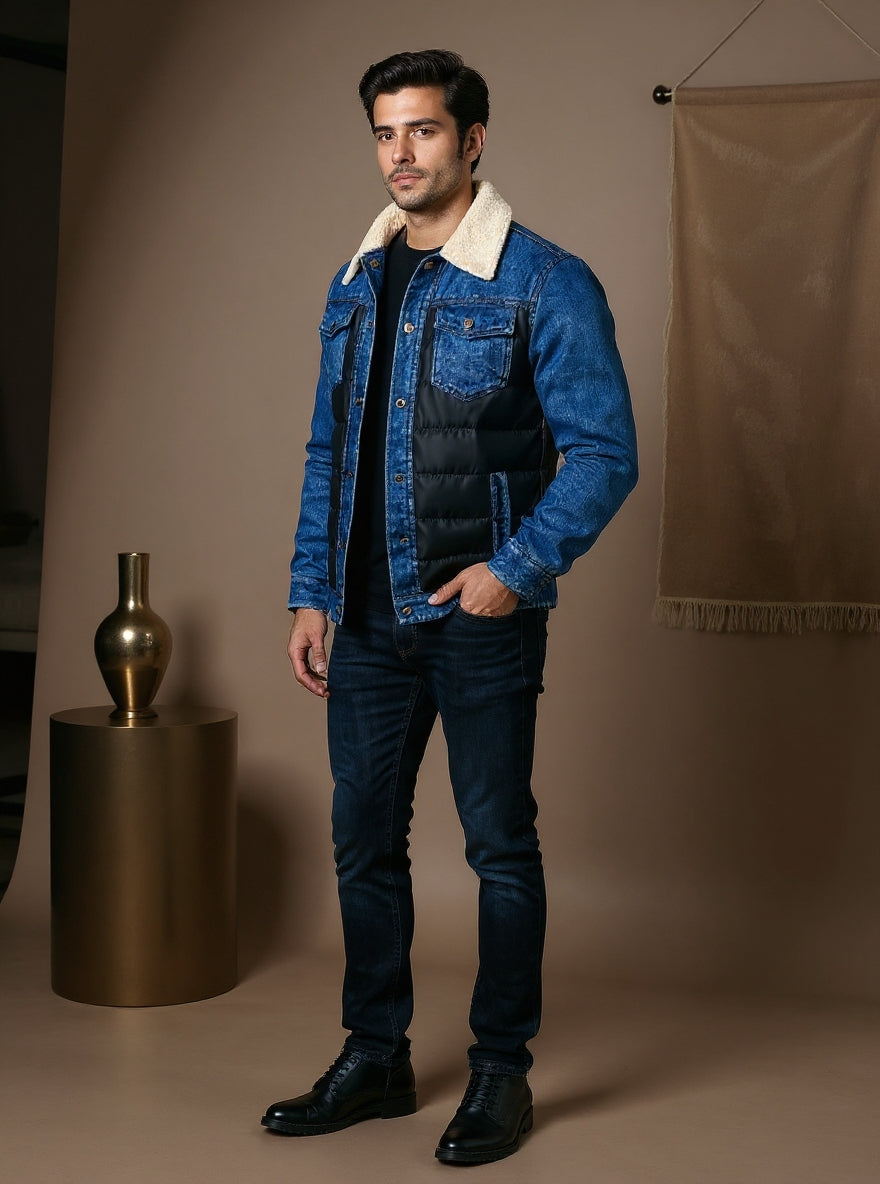 Damien Patchwork Denim Jacket