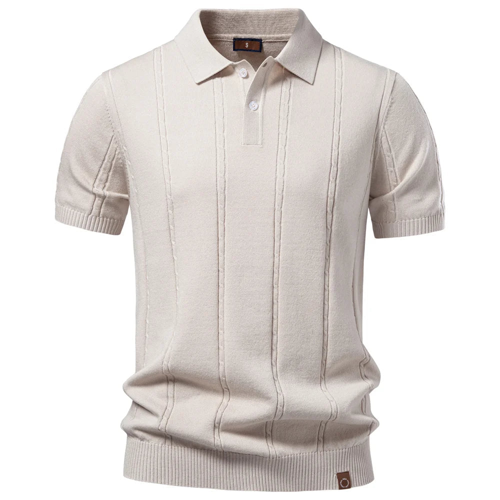 PIER Premium Stripe Golf Polo
