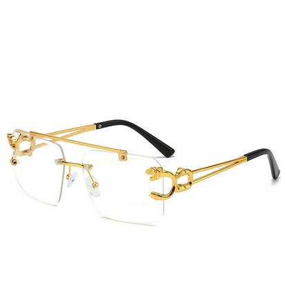 PANTHERA Rimless Retro Sunglasses