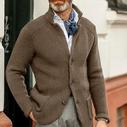 RENNAL Stand Collar Cardigan