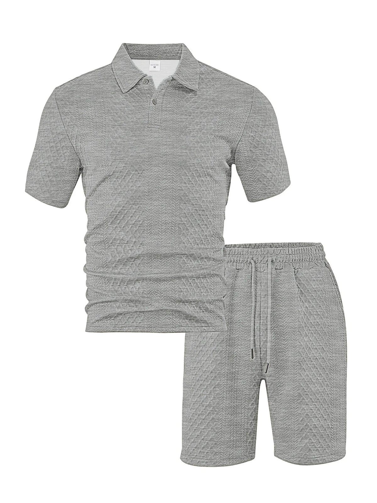 CAPRI Knit Polo & Drawstring Shorts Set