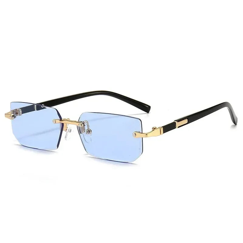 AURA Rimless Rectangle Tinted Shades