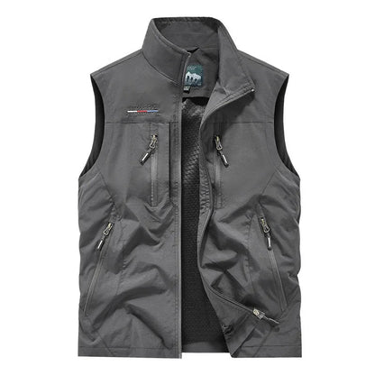 SANDO Multi-pockets Fleece Vest