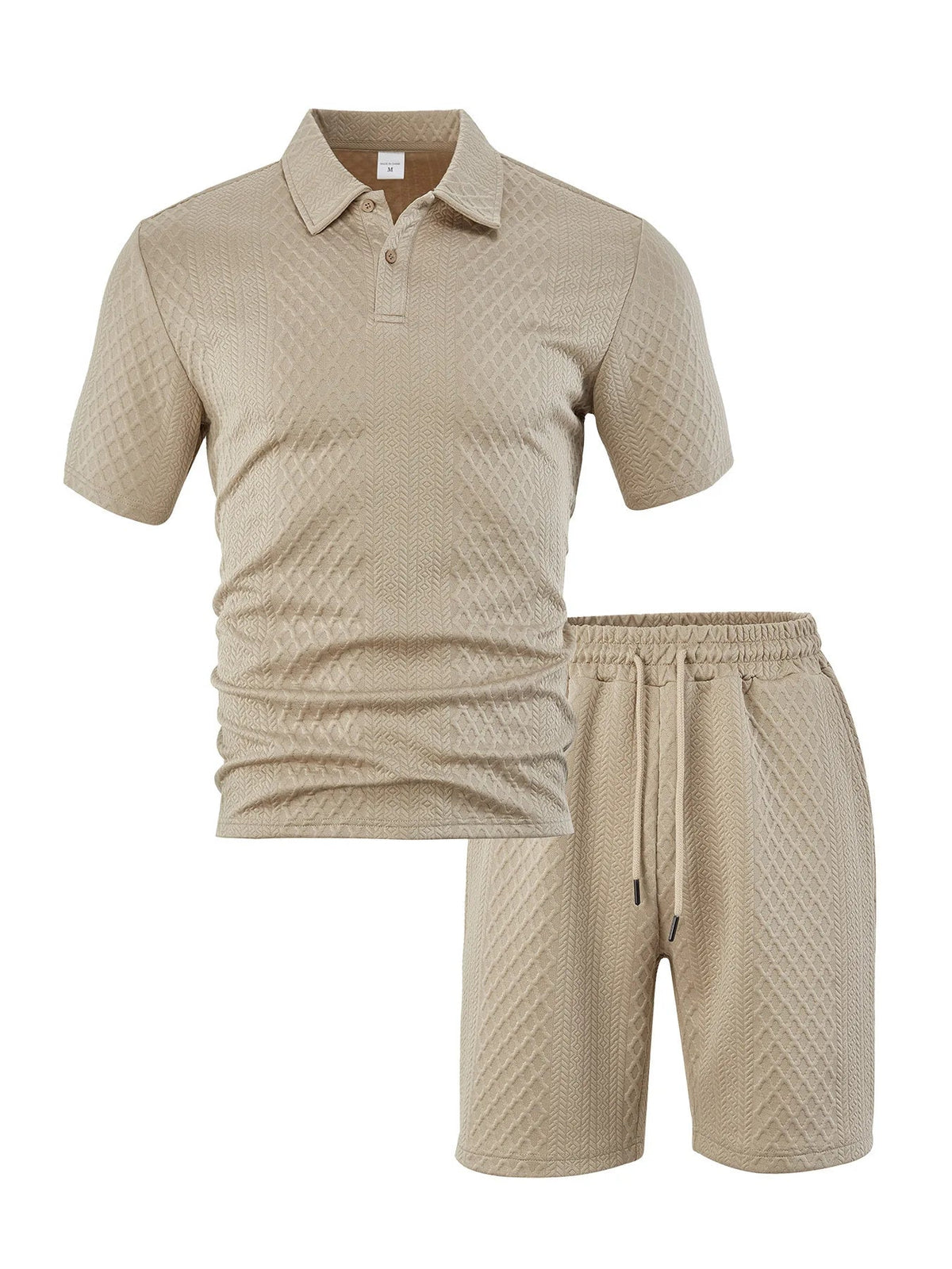 CAPRI Knit Polo & Drawstring Shorts Set