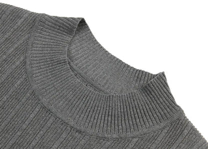 Baldwin Ribbed Mock Neck Tee