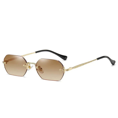 TESORO Polygon Rimless Sunglasses