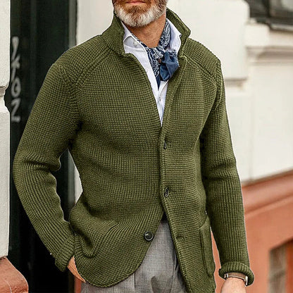 RENNAL Stand Collar Cardigan