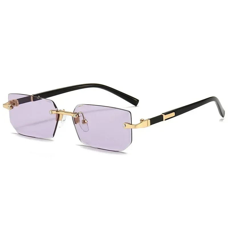 AURA Rimless Rectangle Tinted Shades