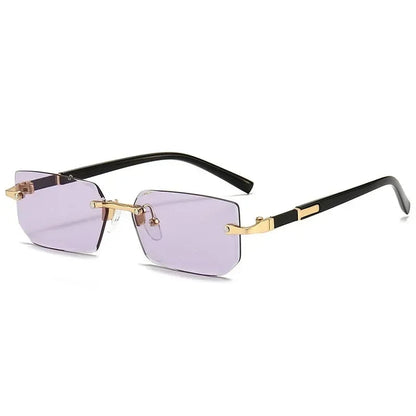 AURA Rimless Rectangle Tinted Shades