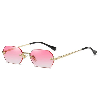 TESORO Polygon Rimless Sunglasses