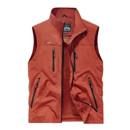 SANDO Multi-pockets Fleece Vest