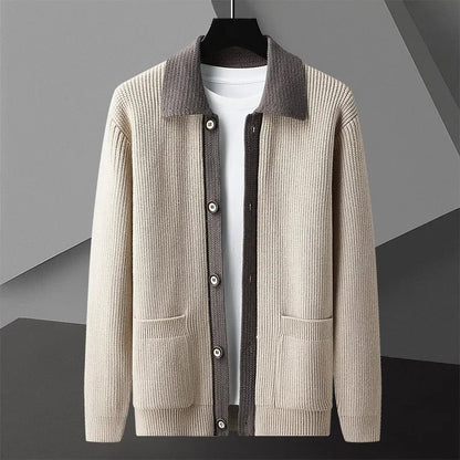 APOLLO Two-Tone Knitted Cardigan