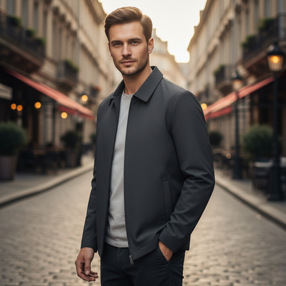 Monza Flip Collar Casual Jacket
