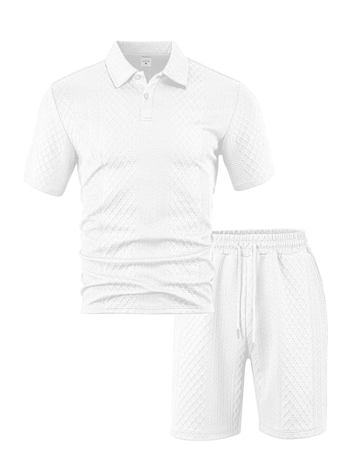 CAPRI Knit Polo & Drawstring Shorts Set