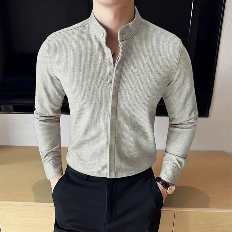 WINDHAM Premium Mandarin Collar Shirt