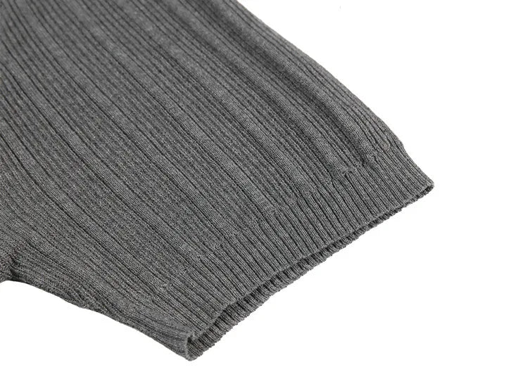 Baldwin Ribbed Mock Neck Tee