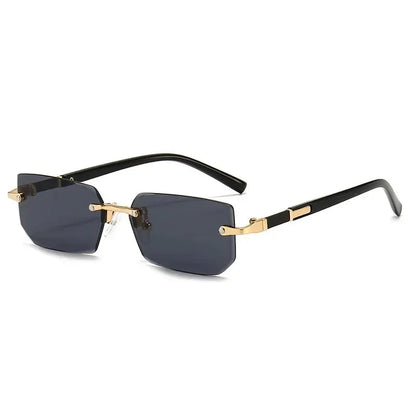 AURA Rimless Rectangle Tinted Shades