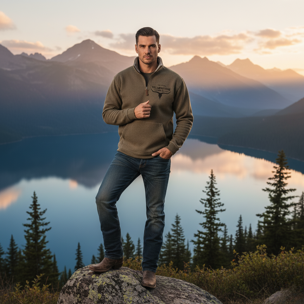Bronco Half-Zip fleece Jacket