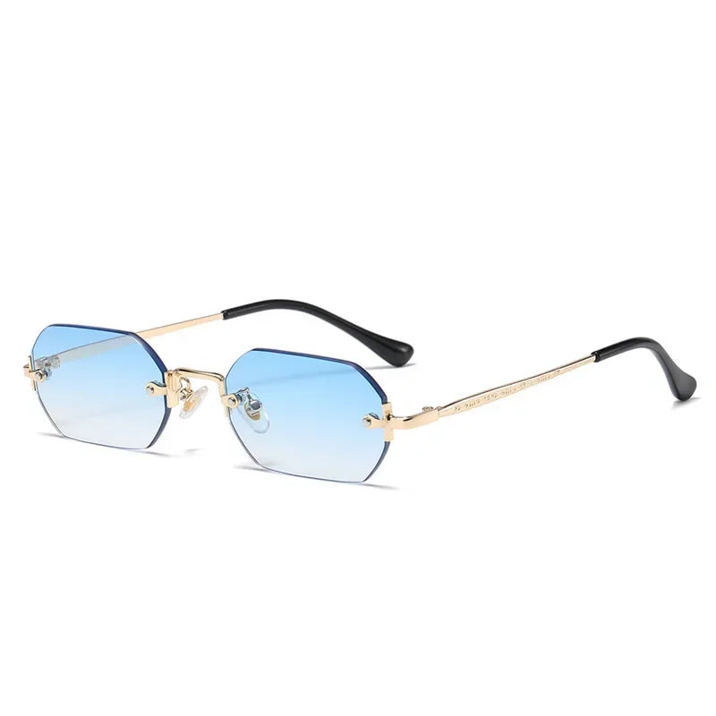 TESORO Polygon Rimless Sunglasses