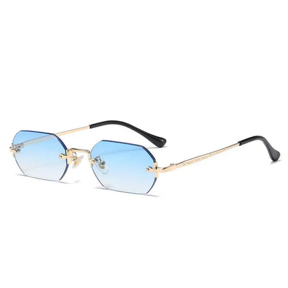 TESORO Polygon Rimless Sunglasses