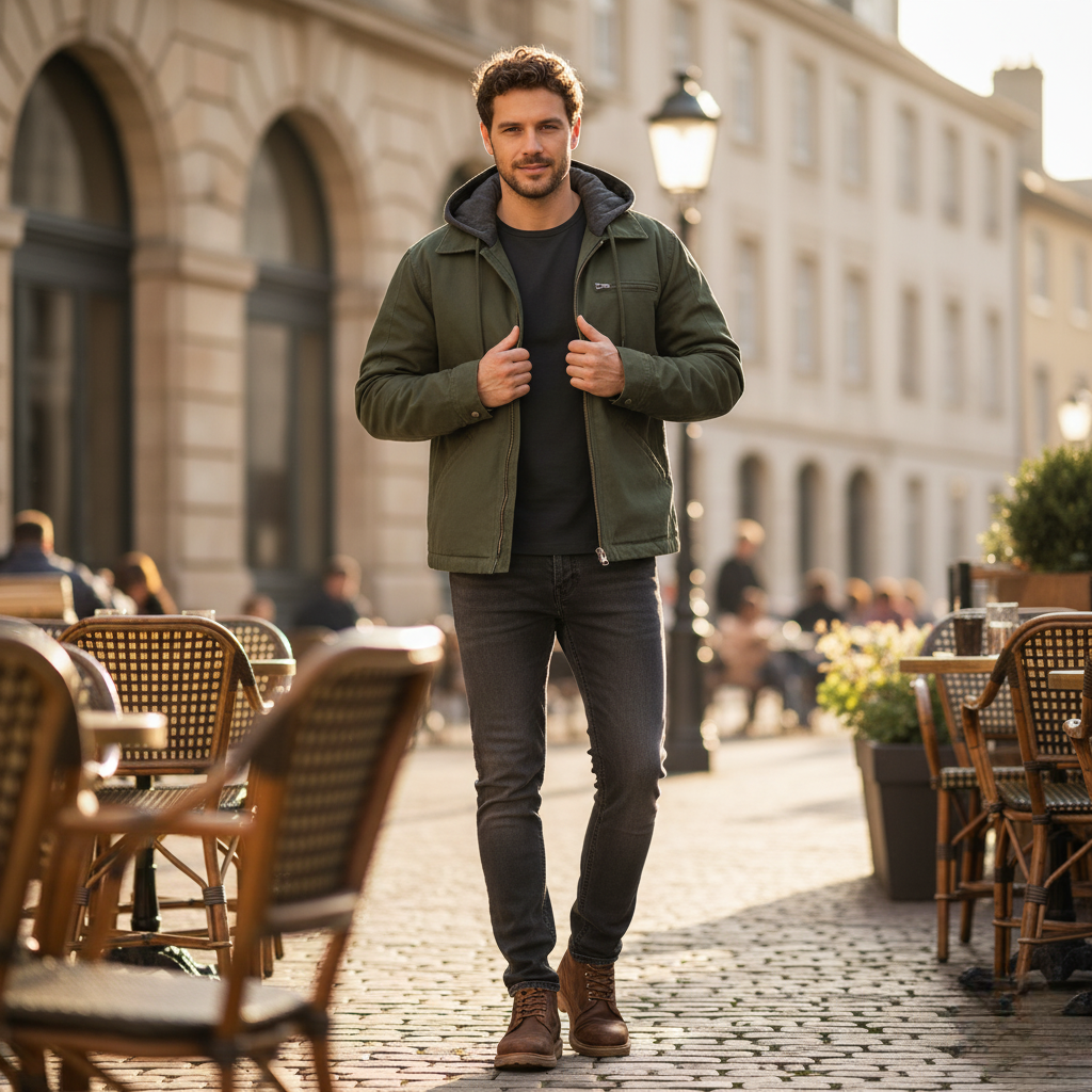 Axton Hooded Zip-Up Jacket