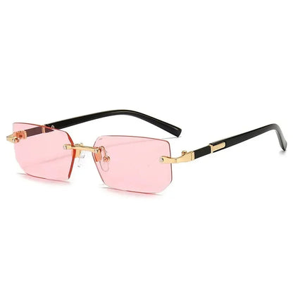 AURA Rimless Rectangle Tinted Shades