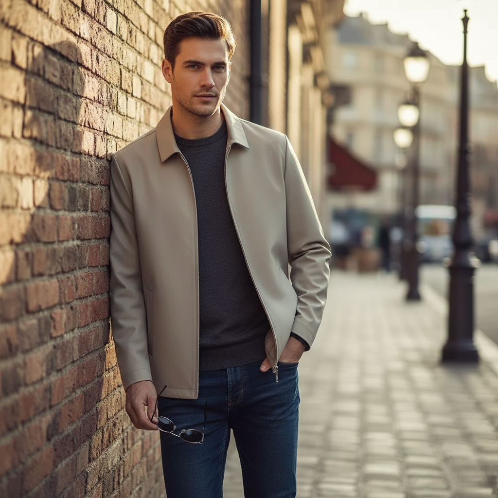 Monza Flip Collar Casual Jacket