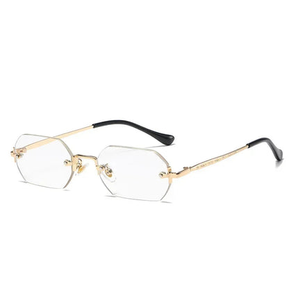 TESORO Polygon Rimless Sunglasses