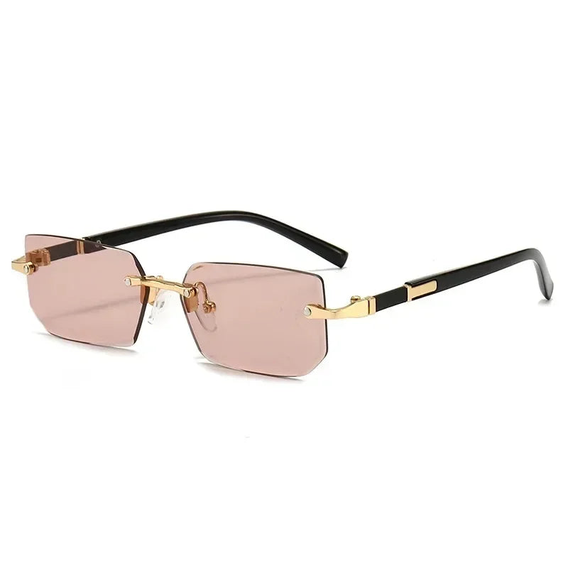 AURA Rimless Rectangle Tinted Shades